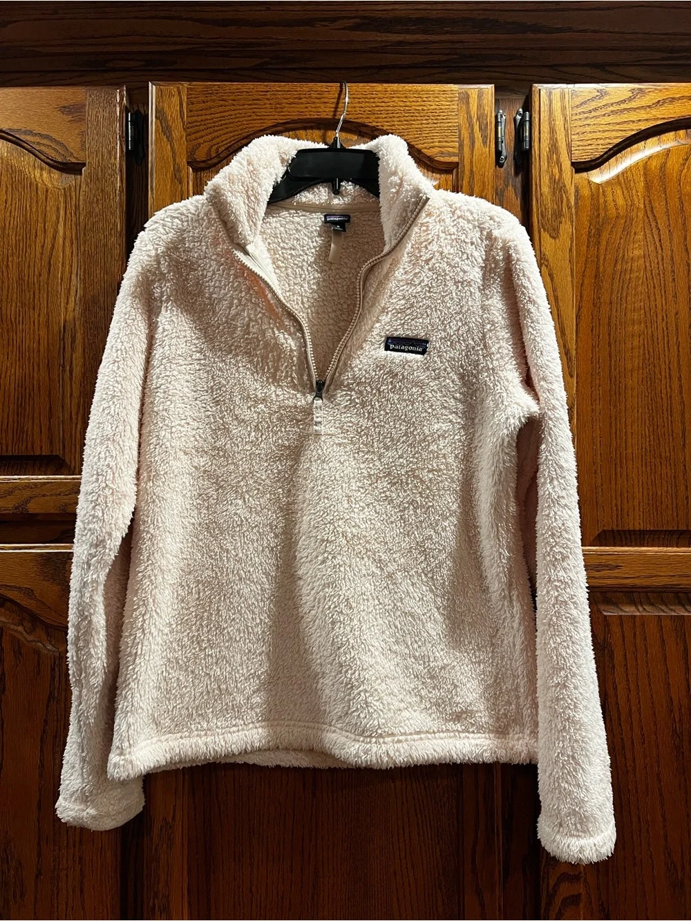 Patagonia Women's Plush Half-Zip Fleece Pullover - Pale Pink Medium